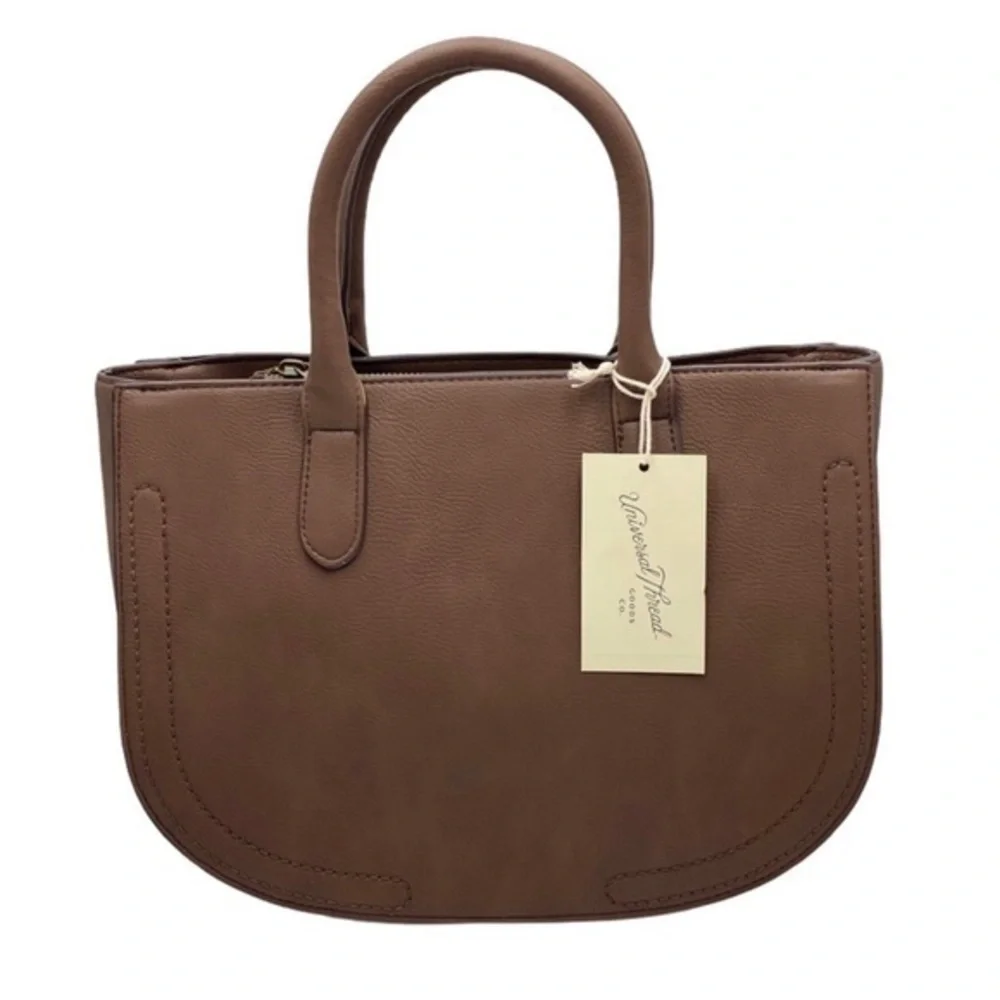 Universal Thread Halfmoon Cute Brown Satchel Handbag NWT